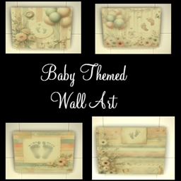 Cute Baby Themed Canvas Art