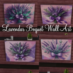 Lavendar Bouquet Canvas Wall Art logo