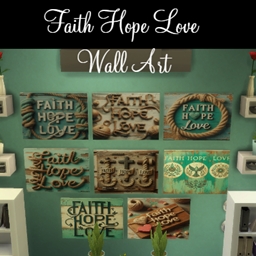 Faith Hope and Love Canvas Wall Art logo