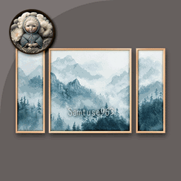 HQ Silent Morning Triptych #2 Sellable Extra E Samtuse963 logo