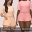 Floral Pajama Shorts logo