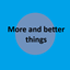 More and better things logo