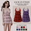 GoldFish cocktail dress with diamonds
