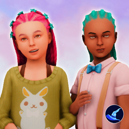 Genetic Unnatural Hair Colours for Little Sims (PH)