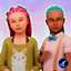 Genetic Unnatural Hair Colours for Little Sims (PH)