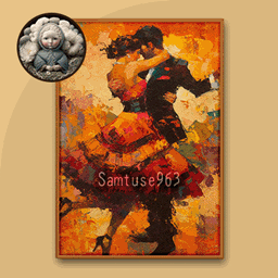 Abstract Amour Duet Painting #1 Sellable Extra A Samtuse963 logo