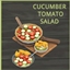 Cucumber and tomato salad by icemunmun Spanish translation. logo