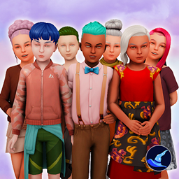 (Lovestruck) Genetic Unnatural Hair Colours for Little Sims logo