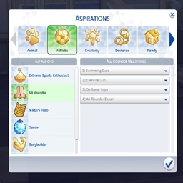 All-Rounder Aspiration By KiaraSims4Mods Spanish Translation ...