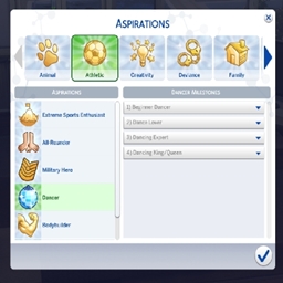 Dancer Aspirations By KiaraSims4Mods Spanish Translation logo