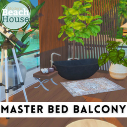 Modern Beach House - Master Bed Balcony