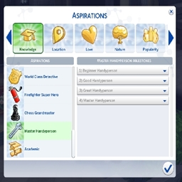 Master Handyperson Aspiration By KiaraSims4Mods Spanish Translation