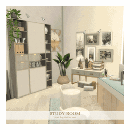 Soft Pastels Study Room