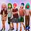 (W) Genetic Unnatural Hair Colours for Little Sims logo