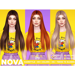 CasualSims - Nova Hairstyle - Braids Attached Version logo