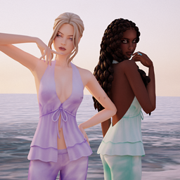 Tie up top - Mermaid Love Spell Collection