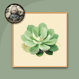 Minimalist Succulents Square Painting #1 Samtuse963 project image