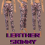 LEATHER SKINNY TROUSERS logo