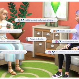 Expanded interactions during pregnancy by LoryNaMods Spanish translation.
