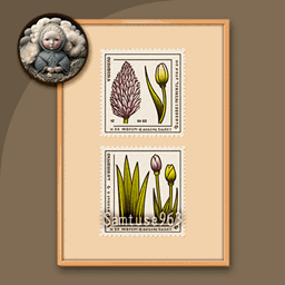 Botanical Postage Stamp #2 Sellable Extra A Samtuse963