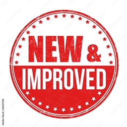 New & Improved! logo