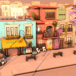 🌺 Mexican Townhouses
