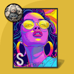 Small Table Painting Y2K Fashion #1 Samtuse963