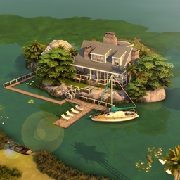 Isolated Island House