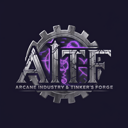 Arcane Industry and Tinker's Forge (AITF) logo