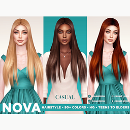 CasualSims - Nova Hairstyle (No Braids Version) project image