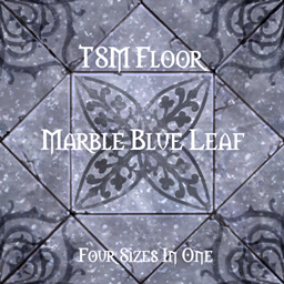 TSM Floor Marble Blue Leaf logo