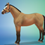 Dun Horse Markings Stencil logo