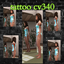 tattoo cv340 both arms skull and roses ( base game compatible ) logo