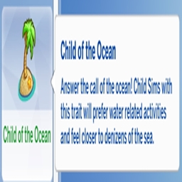 Child of the Ocean Trait By KiaraSims4Mods Spanish Translation