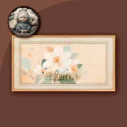 HQ Pastel Flower Horizontal Painting #1 Samtuse963