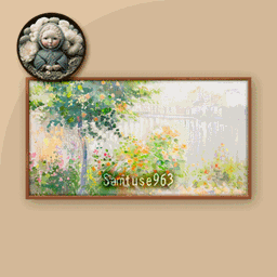 HQ Impressionist Landscape Horizontal Painting #1 Samtuse963