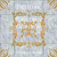 TSM Floor Marble Blue Gold Cross logo
