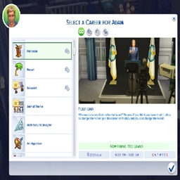 Politican (Active) Careers By KiaraSims4Mods Spanish Translation logo