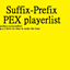 Suffix-Prefix Pex PlayerList logo