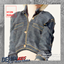 Child's Rolled Up Long-sleeves Crop Design Buttoned Denim Jacket logo