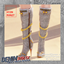 Metal Decor Pointed Toe Knee High Boots logo