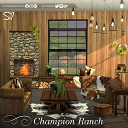 Champion Ranch I - Tables and Fireplace 👩‍🌾