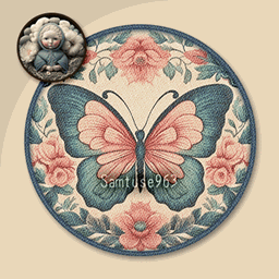 Butterfly Round Dance Rug #3 Samtuse963 project image