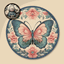 Butterfly Round Dance Rug #3 Samtuse963 logo