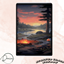 Stained Glass Window - Fantasy Landscape logo