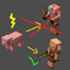 Pig in Piglin not Zombified Piglin logo