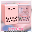 Kawaii Boba Tea Mini Fridge logo