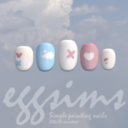 [EGGSIMS] simple painting nails