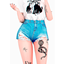 Spot Denim Shorts logo