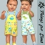 Infant Dinos Short Overalls logo